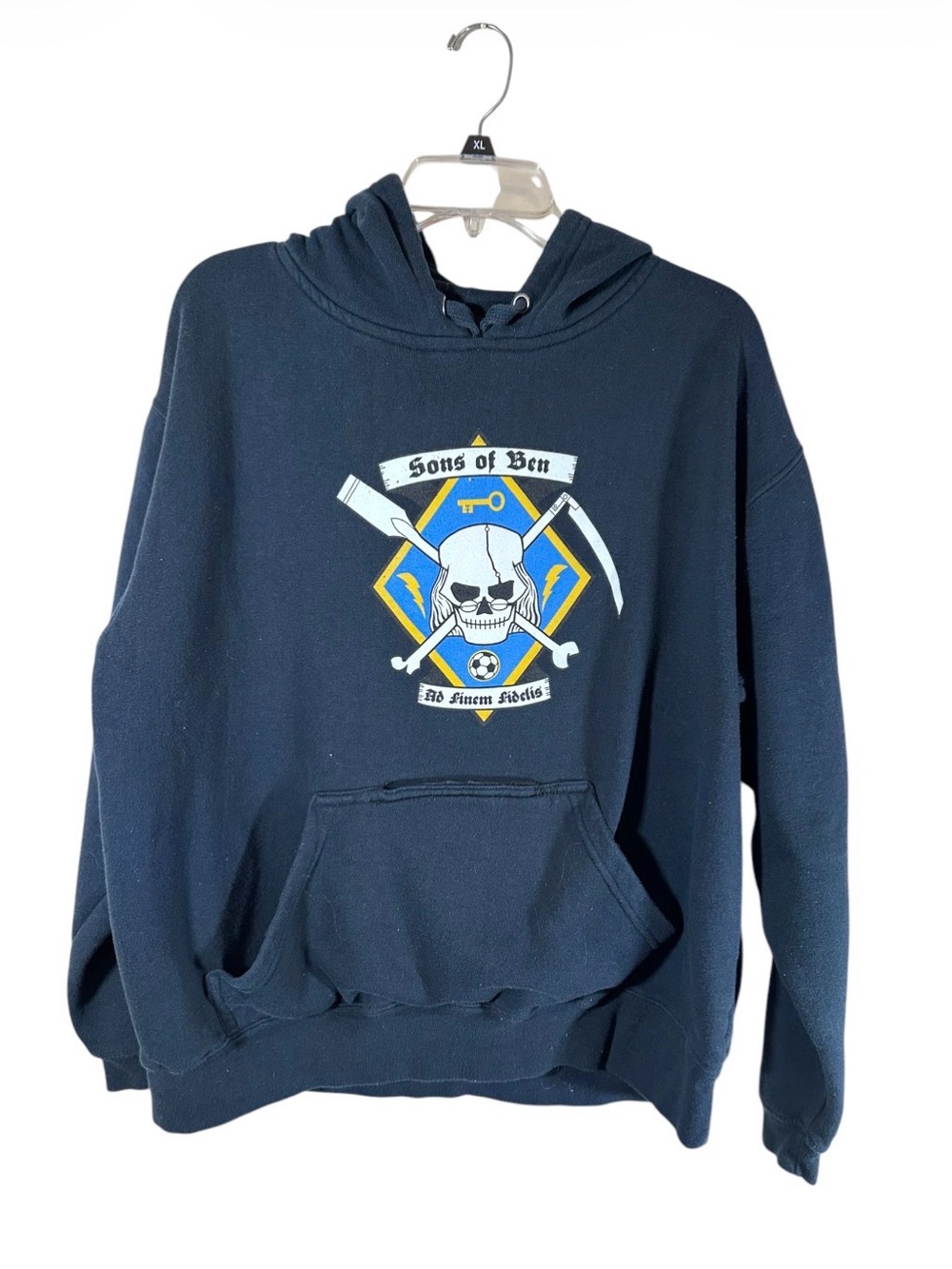 Philadelphia Union Soccer J America Tailgate beverage holder hoodie men’s Large